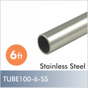 Stainless steel closet rod, 6ft