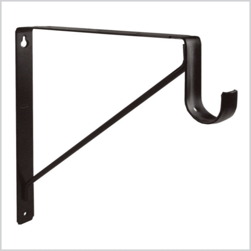 Shelf & Rod Bracket, Oil Rubbed Bronze EPCO 3in Drop Hardware Decor