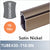 7ft 10in, Satin Nickel Signature Closet Rod, TUBE430-710-SN
