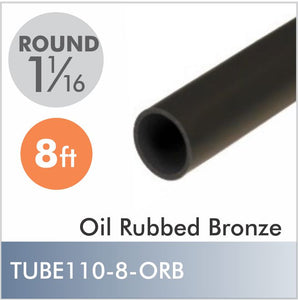 8ft Oil Rubbed Bronze 1-1-16" Diameter Rod, Aluminum
