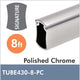 8ft Polished Chrome Signature Closet Rod, TUBE430-8-PC By Hafele