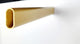 6ft Oval Closet Rod, Polished Brass