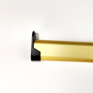 6ft Oval Closet Rod, Polished Brass