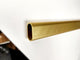6ft Oval Closet Rod, Polished Brass
