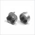 32mm Pinned Socket Flange Set For 1 5/16 Dull Chrome Closet Rod