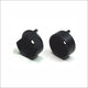 32mm Pinned Socket Flange Set For 1 5/16 Matte Black Closet Rod