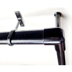 Under Shelf Oval Rod Corner Bracket - Matte Black By EPCO