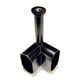 Under Shelf Oval Rod Corner Bracket - Matte Black By EPCO