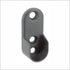 Oval Closet Rod Flange, Matte Black