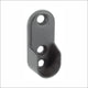 Oval Closet Rod Flange, Matte Black