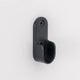 Oval Closet Rod Flange, Matte Black