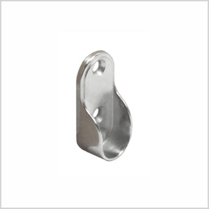 100 Oval Closet Rod Flanges, Polished Chrome