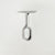 Oval Closet Rod Center Support, Polished Chrome