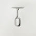 Oval Closet Rod Center Support, Polished Chrome