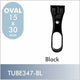 Oval Multi-flange, Black