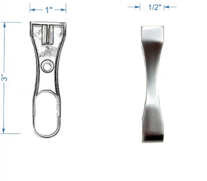 Oval Multi-flange, Polished Chrome