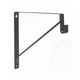 Shelf & Rod Bracket for oval rod, Oil Rubbed Bronze