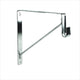 Shelf & Rod Bracket for oval rod, Polished Chrome