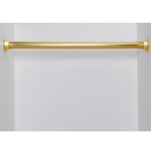 Open Flange for 1-5-16'' Diameter Rod, Satin Brass