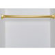 Open Flange for 1-5-16'' Diameter Rod, Satin Brass