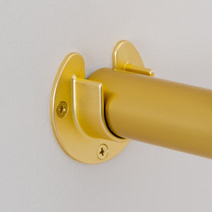 Open Flange for 1-5-16'' Diameter Rod, Satin Brass