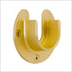 Open Flange for 1-5-16'' Diameter Rod, Satin Brass