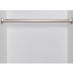 Open Flange for 1-5-16'' Diameter Rod, Satin Nickel