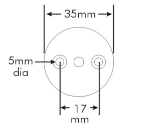 Satin Nickel Invisible Flange for 1-5-16''