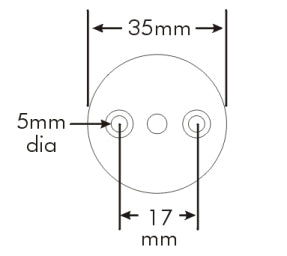 Dull Chrome Invisible Flange for 1-5-16''