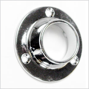 Closed Flange for 1-5-16" Diameter Rod, Polished Chrome