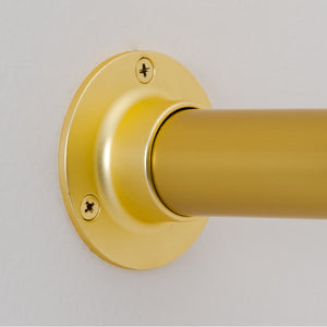 Closed Flange for 1-5-16" Diameter Rod, Satin Brass