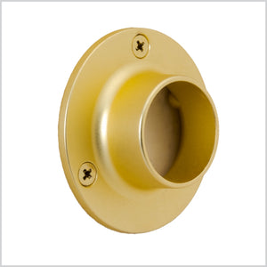 Closed Flange for 1-5-16" Diameter Rod, Satin Brass