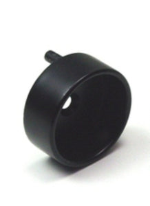 32mm Pinned Single Closed Flange for 1 5-16 Diameter Rod, Matte Black