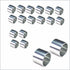 Flange Value Pack #3 - 9 Flange Sets, Invisible Polished Chrome