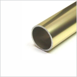 Aluminum 7ft 10in 1-5-16" Diameter Rod, Polished Brass finish