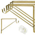 Box of 20 Satin Brass Shelf & Rod Bracket For Round Rod,  by EPCO, Value Line