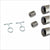 CONNECT Threaded 1 5/16 Round Rod Kit, 12ft, Dull Chrome, Style A
