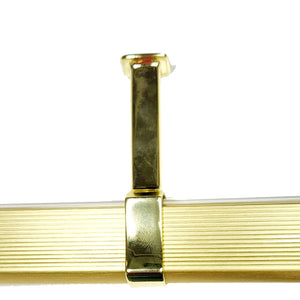 TUBE436-PB - Signature center support, POLISHED Brass - Hafele