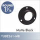 Closed Flange for 1-5/16" Diameter Rod, Matte Black