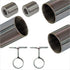 CONNECT Threaded 1 5/16 Round Rod Kit, 12ft, Polished Chrome, Style A