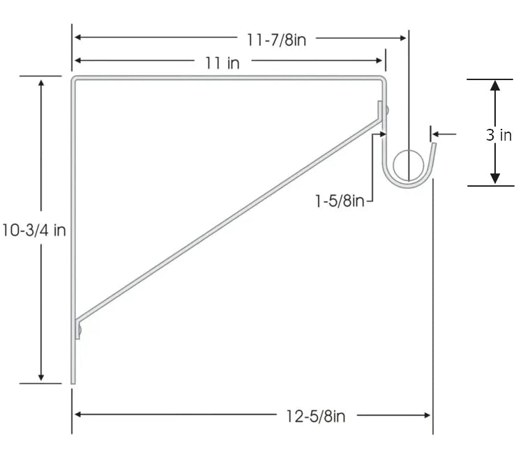 Box of 24 Matte Black Shelf & Rod Bracket For Round Rod, by EPCO 3 Inc ...