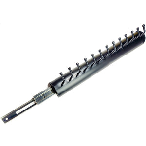 Matte Black Accessory Rack, 13 Hooks