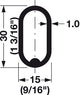 oval steel mb rod dimensions