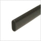 5ft Oval Aluminum Closet Rod, Matte Black