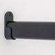 6ft Oval Aluminum Closet Rod, Matte Black