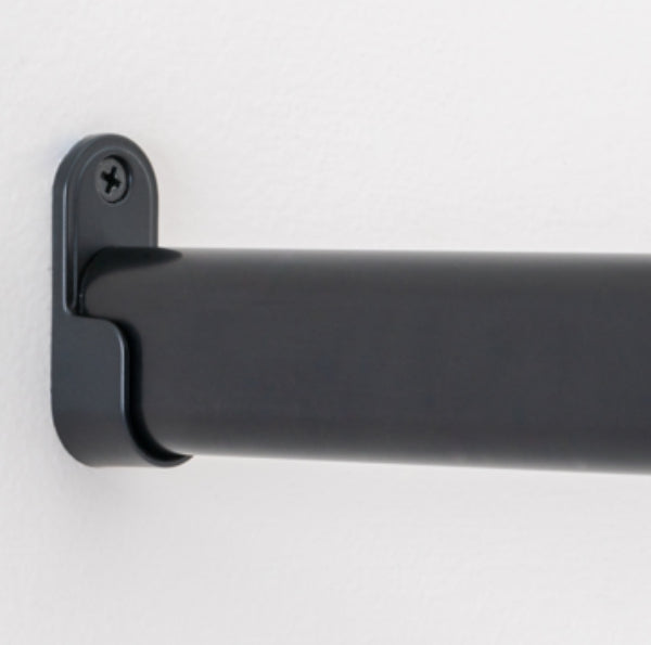 8ft Steel Black Oval Closet Rod – Hardware Decor