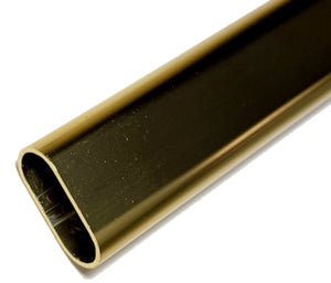 48 Inch Polished Brass Oval Rod Kit
