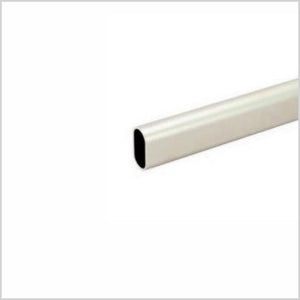 5ft Oval Closet Rod, Satin Nickel