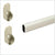 48 Inch Satin Nickel Oval Rod Kit