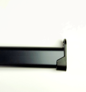 Oval Closet Rod Flange, Matte Black